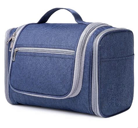 toiletry bag with hidden compartment.